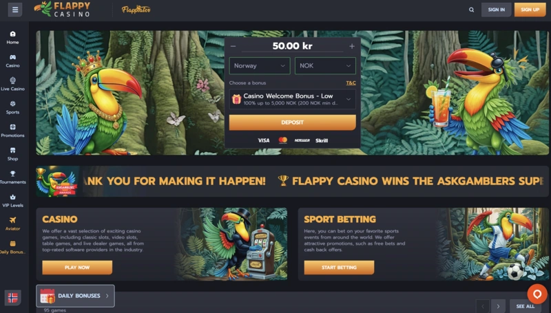 Flappy Homepage