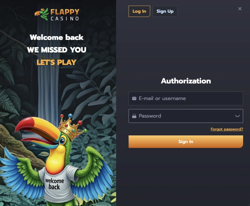 Flappy Login
